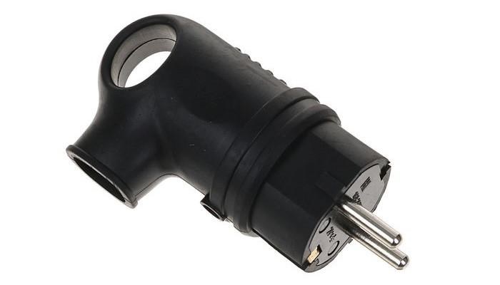 Вилка Smartbuy, угловая с кольцом каучуковая 230В, 2P+PE, 16A, IP44 (SBE-16-P08-R) SBE-16-P08-R - фото 1213