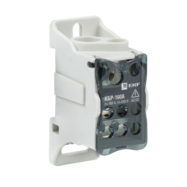 Блок распред (кросс) крепеж на панель и din кбр-160 a EKF plc-kbr160 - фото 1272