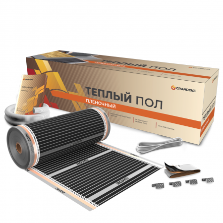 Комплект нагревательного пленочного пола Grandeks 0440 - 2,0 м², 220Вт/м², (0,5х4м) 0440 - фото 1379