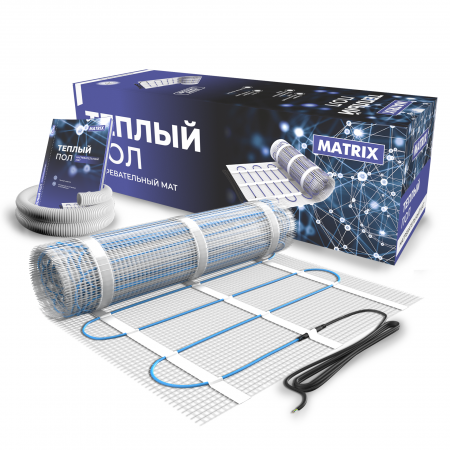 Система мат двухжильный нагревательный MATRIX - 6 м², 980Вт, (0,5х12м) MATRIX - 06,0 - фото 1402