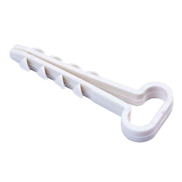 Дюбель-хомут (нейлон) 12-6 прямоугольный белый (100шт/упак) РосДюбель 15-0455 - фото 4841