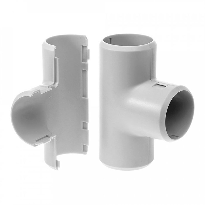 Тройник d20 разборный открывающийся безгалогенный (HF) Промрукав (1/50) PR.07320 - фото 5699