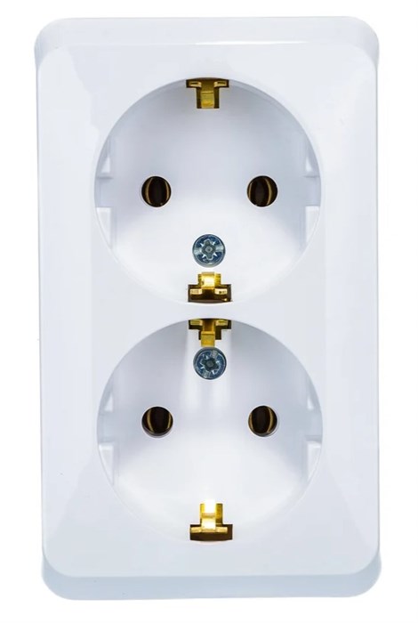 Розетка 2гн с З/К о/у белый 16А IP20 Этюд Systeme Electric (1/16/96) PA16-007B - фото 5967