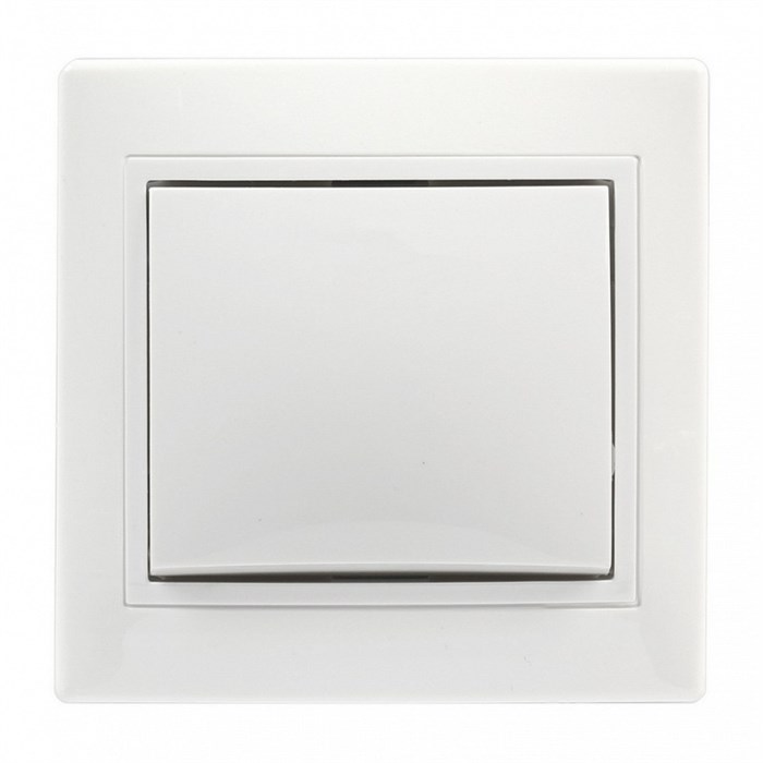 Выключатель 1-клавишный 10А белый "Венера" (SBE-01w-10-SW1-0-c) SBE-01w-10-SW1-0-c - фото 6138