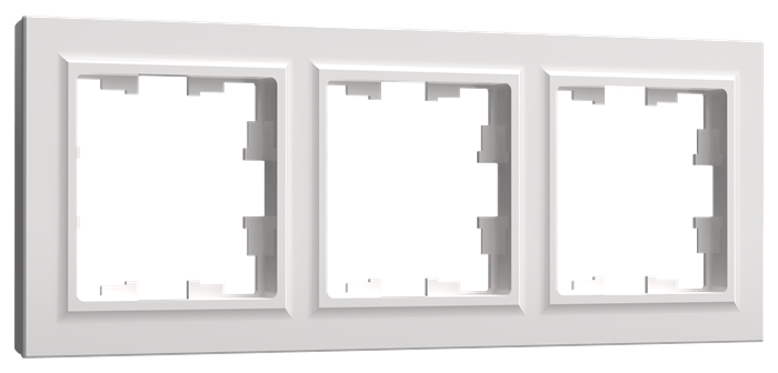 BRITE Рамка 3-местная РУ-3-БрБ белая IEK BR-M32-K01 - фото 809