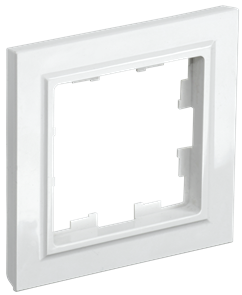 BRITE Рамка 1-местная РУ-1-БрБ белая IEK (1/10/100) BR-M12-K01