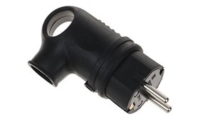 Вилка Smartbuy, угловая с кольцом каучуковая 230В, 2P+PE, 16A, IP44 (SBE-16-P08-R) SBE-16-P08-R