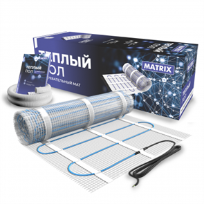 Система мат двухжильный нагревательный MATRIX - 4 м², 600Вт, (0,5х8м) MATRIX - 04,0