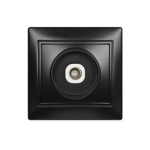 Розетка телевизионная 1-местная 75Ом  5-862МГц черная "Венера" (SBE-01b-S1-TV) SBE-01b-S1-TV