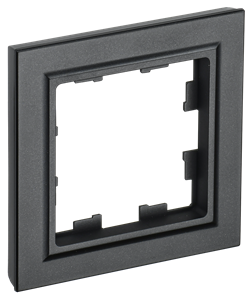 BRITE Рамка 1-местная РУ-1-БрЧ черный IEK BR-M12-K02