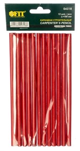 Карандаш строит. 180 мм. (12шт.) FIT 04318