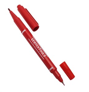 МАРКЕР СТРОИТЕЛЬНЫЙ КРАСНЫЙ двух-нний 00010-02