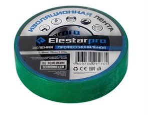 Лента изоляционная пвх "Elestarpro" 19ммх25м зеленая IT-0007
