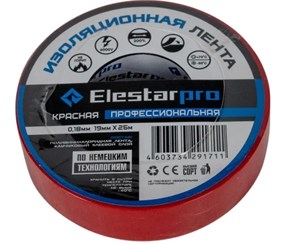 Лента изоляционная пвх "Elestarpro" 19ммх25м красная IT-0005