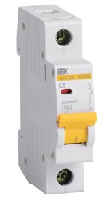 Авт.выкл.ВА47-29 1Р 6А 4,5 кА х-ка С ИЭК MVA20-1-006-C