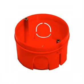 Коробка подрозетник КУ1106М с/у в бетон красный 68х40 IP20 Hege (1/336) КУ1106М