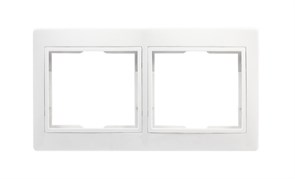 Рамка 2-местная горизонтальная белая "Венера" (SBE-01w-00-FR-2) SBE-01w-00-FR-2