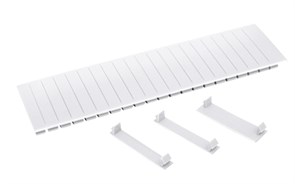 Заглушка 12 модулей белая IEK YZM10-12-K01