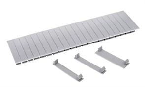 Заглушка 12 модулей серая IEK YZM10-12