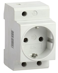 Розетка РАр10-3-ОПс заземлением на DIN-рейку IEK MRD10-16