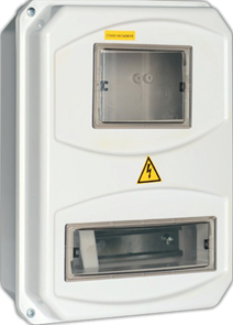 Щит учетно-распр. ЩУР-1/3-10 344х270х110 мод настен эл. с зам. пласт IP55 КРЗМИ KRZMI10