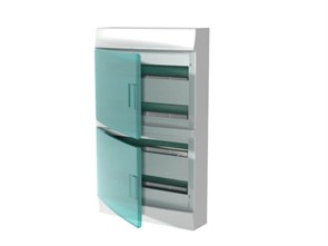 Бокс настенный Mistral41 72М зеленая прозрачная дверь (с клемм) 1SPE007717F 1121