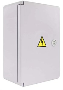 Щит с монтажной панелью ЩМПп 450х300х160 УМП-платик с замк. серый IP65 KRZMI130