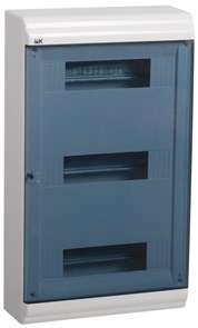 Бокс ЩРН-П-36мод настен пласт бел (дв.прозр) 3 ряда IP41 TEKFOR IEK (1/4) TF5-KP12-N-36-41-K01-K03