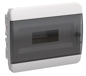 Бокс ЩРВ-П-12мод встр. пласт бел (дв.прозр) 1 ряд IP41 TEKFOR IEK (1/4) TF5-KP12-V-12-41-K01-K03