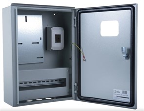 Щит учета ЩУ-3Н-12 480х350х165 настен окно с зам. металл сер IP55 КРЗМИ KRZMI50