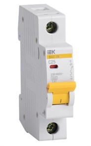 Авт.выкл.ВА47-29 1Р 25А 4,5 кА х-ка С ИЭК MVA20-1-025-C-1