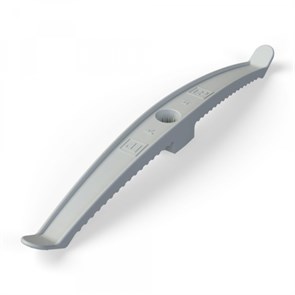 Держатель кабеля двусторонний для прямого монтажа серый Промрукав (1/20/120) PR13.0382