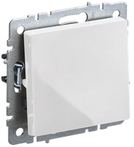 BRITE Выключатель 1-клавишный перекрестный 10А ВС10-1-3-БрБ белый IEK BR-V13-0-10-K01