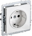 BRITE Розетка 1-местная с заземлением без защитных шторок 16А РС11-1-0-БрБ белый IEK BR-R11-16-K01 - фото 1194