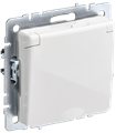 BRITE Розетка 1-местная с заземлением с защитными шторками и крышкой 16А IP44 РСбш10-3-44-БрБ белый IEK BR-R16-16-44-K01 - фото 1278