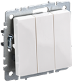 Выключатель BRITE 3-клавишный 10А ВС10-3-0-БрБ белый IEK BR-V30-0-10-K01 - фото 1441