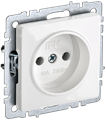 BRITE Розетка 1-местная без заземления без защитных шторок 10А РС10-1-0-БрБ белый IEK BR-R10-10-K01 - фото 1628