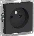 Розетка 1гн без З/К с/у карбон механизм 16А AtlasDesign Systeme Electric (1/5) ATN001041 - фото 4406