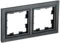 BRITE Рамка 2-местная РУ-2-БрЧ черный IEK BR-M22-K02 - фото 46152