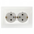 Розетка 2-местная с заземлением 16А белая "Венера" (SBE-01w-16-S2-Z-c) SBE-01w-16-S2-Z-c - фото 6133
