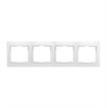 Рамка 4-местная горизонтальная белая "Венера" (SBE-01w-00-FR-4) SBE-01w-00-FR-4 - фото 6156