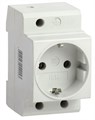 Розетка РАр10-3-ОПс заземлением на DIN-рейку IEK MRD10-16 - фото 6765