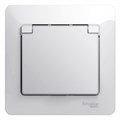Розетка 1гн с З/К с крыш. шторки с/у белый в сборе 16А Glossa Systeme Electric (1/15) GSL000146 - фото 726